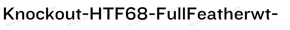 Knockout-HTF68-FullFeatherwt字体转换