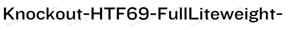 Knockout-HTF69-FullLiteweight字体转换