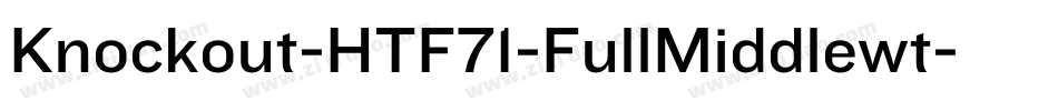 Knockout-HTF71-FullMiddlewt字体转换