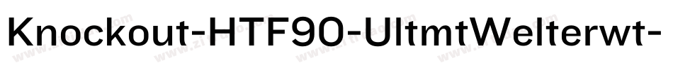 Knockout-HTF90-UltmtWelterwt字体转换
