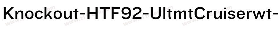 Knockout-HTF92-UltmtCruiserwt字体转换