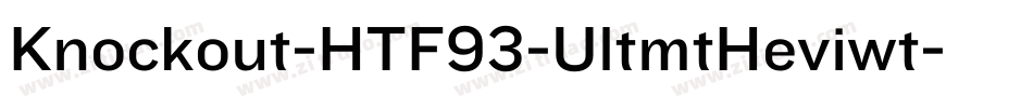 Knockout-HTF93-UltmtHeviwt字体转换