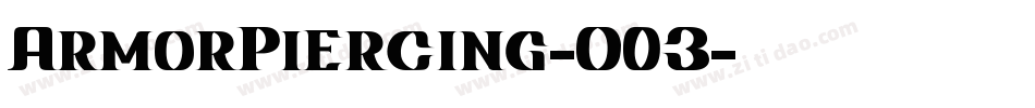 ArmorPiercing-O03字体转换