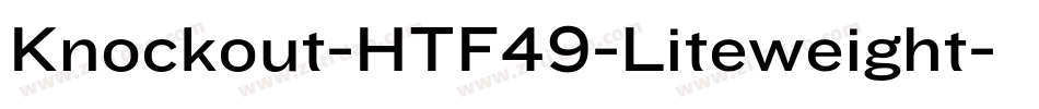 Knockout-HTF49-Liteweight字体转换