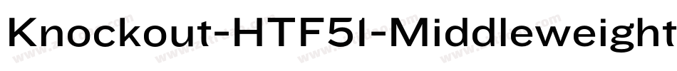 Knockout-HTF51-Middleweight字体转换