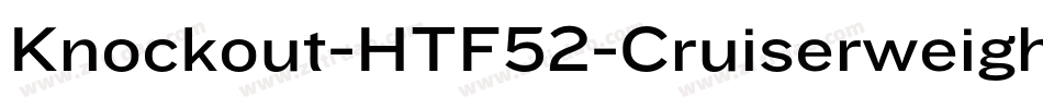 Knockout-HTF52-Cruiserweight字体转换