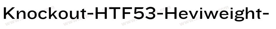 Knockout-HTF53-Heviweight字体转换