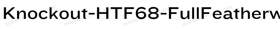 Knockout-HTF68-FullFeatherwt字体转换