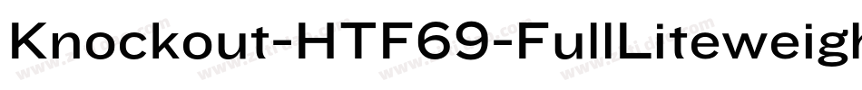 Knockout-HTF69-FullLiteweight字体转换