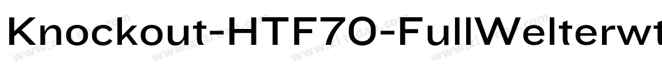 Knockout-HTF70-FullWelterwt字体转换