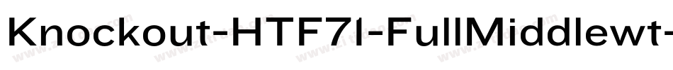 Knockout-HTF71-FullMiddlewt字体转换