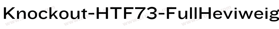 Knockout-HTF73-FullHeviweight字体转换