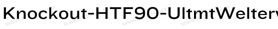 Knockout-HTF90-UltmtWelterwt字体转换