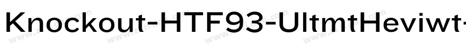 Knockout-HTF93-UltmtHeviwt字体转换