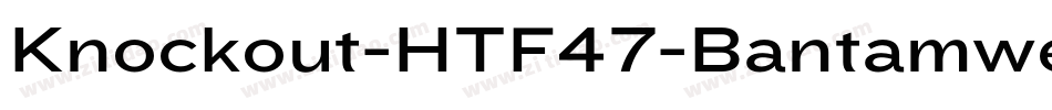 Knockout-HTF47-Bantamweight字体转换