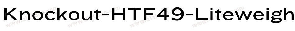 Knockout-HTF49-Liteweight字体转换