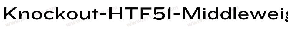 Knockout-HTF51-Middleweight字体转换