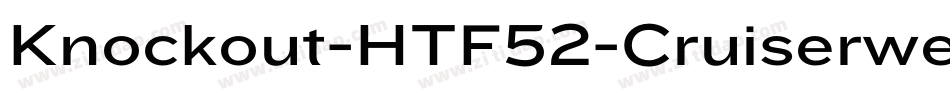 Knockout-HTF52-Cruiserweight字体转换