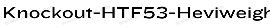 Knockout-HTF53-Heviweight字体转换