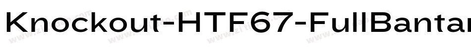 Knockout-HTF67-FullBantamwt字体转换