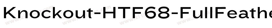 Knockout-HTF68-FullFeatherwt字体转换