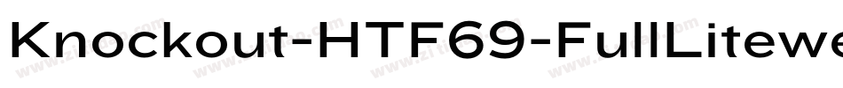 Knockout-HTF69-FullLiteweight字体转换