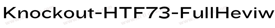 Knockout-HTF73-FullHeviweight字体转换