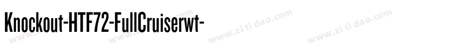 Knockout-HTF72-FullCruiserwt字体转换