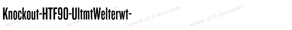 Knockout-HTF90-UltmtWelterwt字体转换