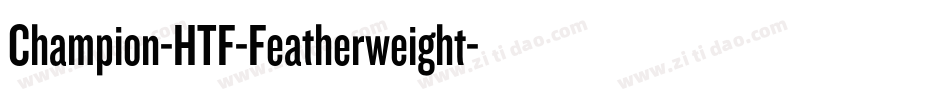 Champion-HTF-Featherweight字体转换
