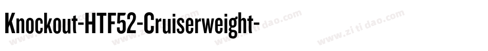 Knockout-HTF52-Cruiserweight字体转换