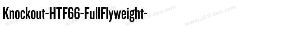 Knockout-HTF66-FullFlyweight字体转换