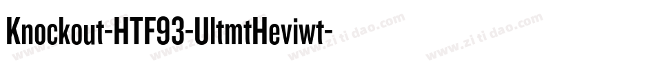 Knockout-HTF93-UltmtHeviwt字体转换