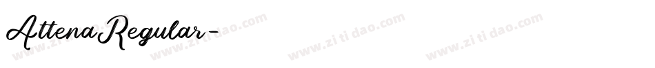 AttenaRegular字体转换