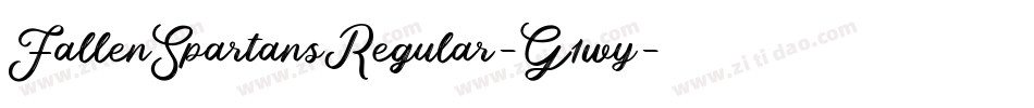 FallenSpartansRegular-G1wy字体转换