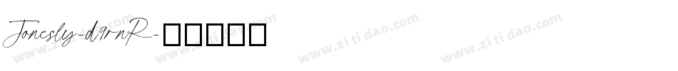 Jonesly-d9rnR字体转换