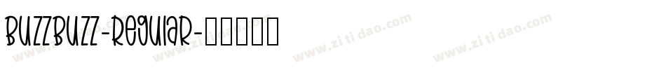 BuzzBuzz-Regular字体转换