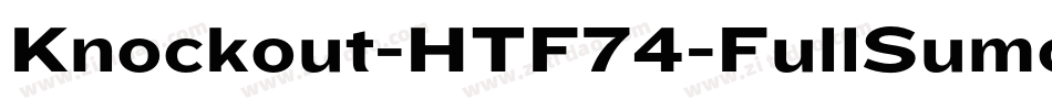 Knockout-HTF74-FullSumo字体转换