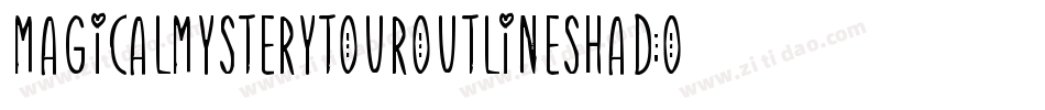 MagicalMysteryTourOutlineShadow-JGgn字体转换
