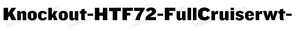 Knockout-HTF72-FullCruiserwt字体转换