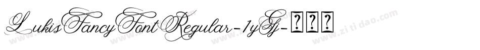 LukisFancyFontRegular-1yGj字体转换