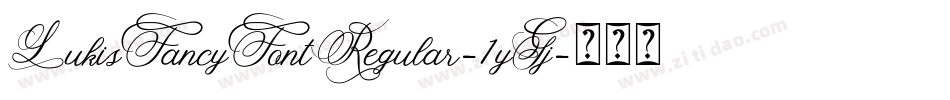LukisFancyFontRegular-1yGj字体转换