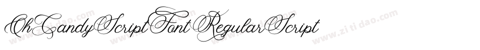 OhCandyScriptFontRegularScript-Wjrv字体转换