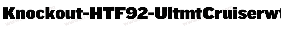 Knockout-HTF92-UltmtCruiserwt字体转换