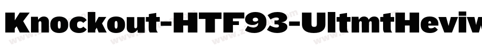 Knockout-HTF93-UltmtHeviwt字体转换