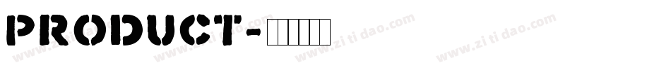 product字体转换