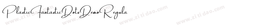 PlasticFantasticDotsDemoRegular-1wdg字体转换