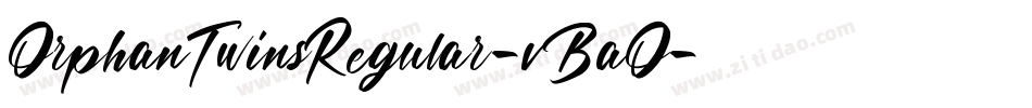 OrphanTwinsRegular-vBaO字体转换