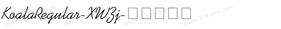 KoalaRegular-XWZj字体转换
