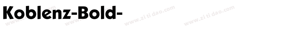 Koblenz-Bold字体转换